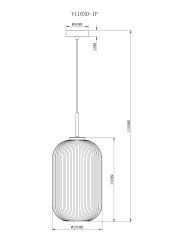 Светильник подвесной Moderli V11030-1P Ivory