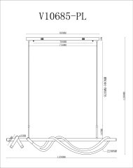 Светильник подвесной светодиодный Moderli V10685-PL True