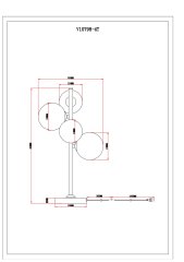 Лампа настольная Moderli V10798-4T Renny