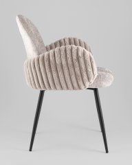 Стул обеденный Wave Stripes букле серый