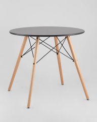 Стол круглый EAMES DSW NEW D=80 черный