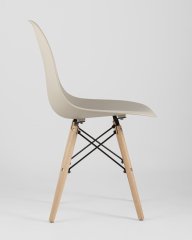 Стул Eames Style DSW бежевый (разборный каркас)