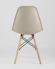 Стул Eames Style DSW бежевый x4 (разборный каркас)