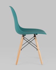 Стул Eames Style DSW темно-бирюзовый (разборный каркас)