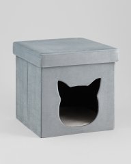 Пуф складной с ящиком Store Pet бирюзовый