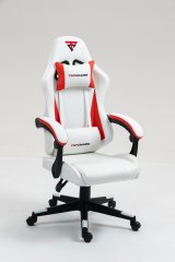 Кресло спортивное TopChairs Phantom бело-красный
