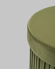 Пуф складной с ящиком Store Round травяной