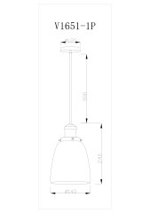 Светильник подвесной Moderli V11517-1P Single
