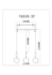 Светильник подвесной Moderli V11565-3P Scrumbel