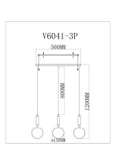Светильник подвесной Moderli V11566-3P Scrumbel