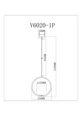 Светильник подвесной Moderli V11577-1P Barocco