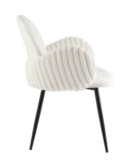 Стул обеденный Wave Stripes букле белый