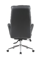 Кресло руководителя TopChairs Solid с оттоманкой серый