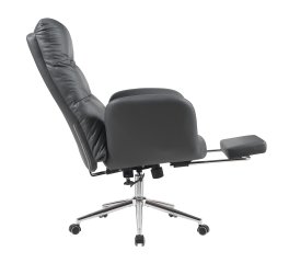 Кресло руководителя TopChairs Solid с оттоманкой серый