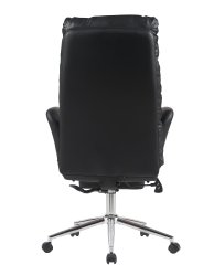 Кресло руководителя TopChairs Solid с оттоманкой черный