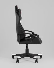 Кресло спортивное TopChairs Warden черно-белый