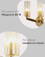 Светильник настенный Moderli V11073-2W Brass