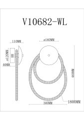 Светильник настенный светодиодный Moderli V10682-WL True