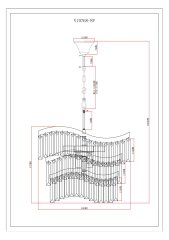 Люстра подвесная Moderli V10768-8P Wave