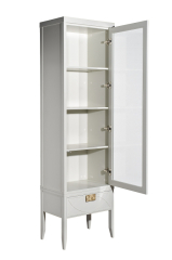 151SV-000020 Шкаф-витрина 1 стеклянный фасад с тумбой прикроватной с 1-м ящиком