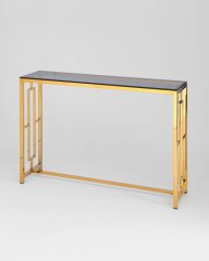 Консоль БРУКЛИН 115*30 золото стекло smoke