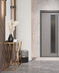 Консоль ИНСИГНИЯ 115*30 золото стекло smoke