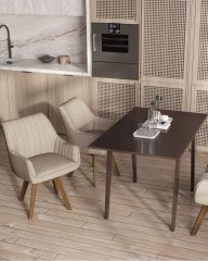 Стол обеденный GUDI 120*75 эспрессо