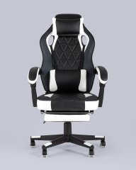 Кресло игровое TopChairs Virage черно-белое