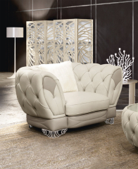 Кресло Bm style Contemporary leather Ottaviano with feet poltrona
