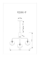 Подвесная люстра Moderli V2191-P Santa