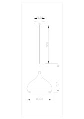 Подвесной светильник Moderli V1292-1P Eline