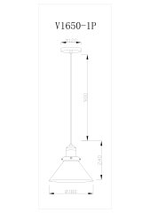 Подвесной светильник Moderli V1650-1P Single