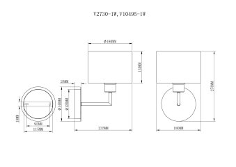 Бра Moderli V2730-1W Room