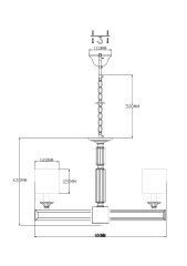 Люстра подвесная Moderli V2622-5P Katar