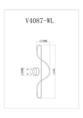 Настенный светодиодный светильник Moderli V4087-WL True