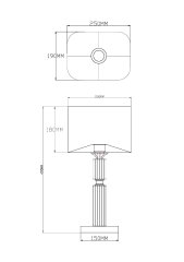 Настольная лампа Moderli V2621-1T Katar