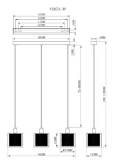 Подвесной светильник Moderli V2872-3P Brizzi