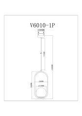 Подвесной светильник Moderli V6010-1P Klaster