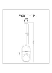 Подвесной светильник Moderli V6011-1P Klaster