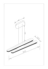 Светодиодный подвесной светильник Moderli V2420-PL Style
