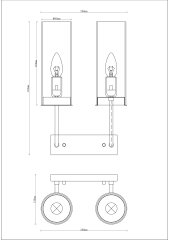 Бра Moderli V10022-2W Metric