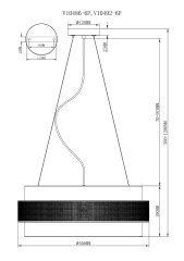 Люстра подвесная Moderli V10492-6P Gela