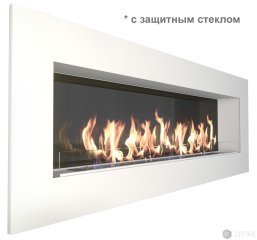 Биокамин Elliot 1800 белый со стемалитом