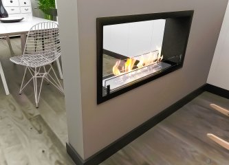 Биокамин Contour сквозной 900 (Estetic Flame)