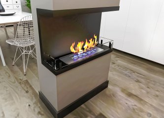 Биокамин Contour торцевой 700 (Estetic Flame)