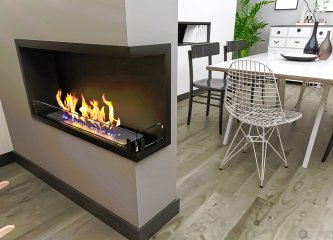 Биокамин Contour угловой 900 правый (Estetic Flame)