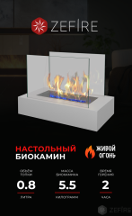 Биокамин Galea белый