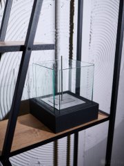 Биокамин Quant metall черный