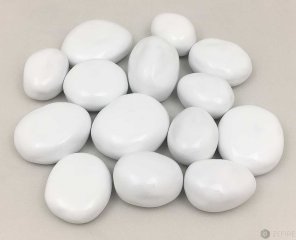 Декоративные керамические камни белые 14 шт