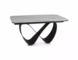 Стол обеденный Signal INFINITY Ceramic 160 раскладной (Nature Cloud белый/черный)